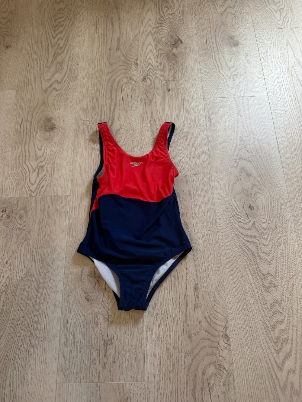 Speedo Girls Red & Blue One-Piece, Sz. M